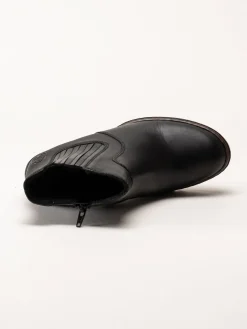 Rieker - Svarta boots i skinn