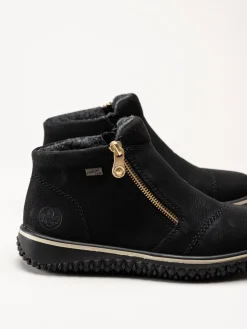 Rieker - Svarta boots med Rieker-Tex