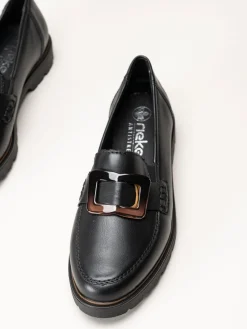 Rieker - Svarta loafers