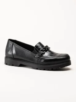 Rieker - Svarta loafers