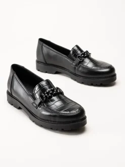Rieker - Svarta loafers