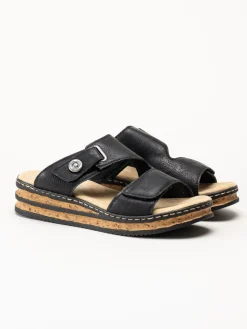Rieker - Svarta sandaler