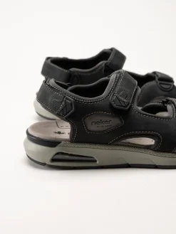 Rieker - Svarta sportiga sandaler