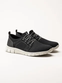 Rieker - Svarta sportiga slip on skor
