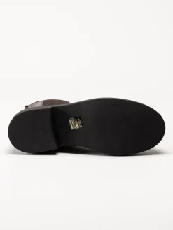 Rosa Negra - Mörkbruna chelsea boots i skinn