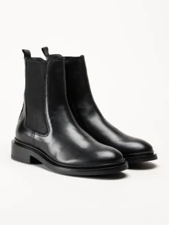 Rosa Negra - Svarta chelsea boots i skinn