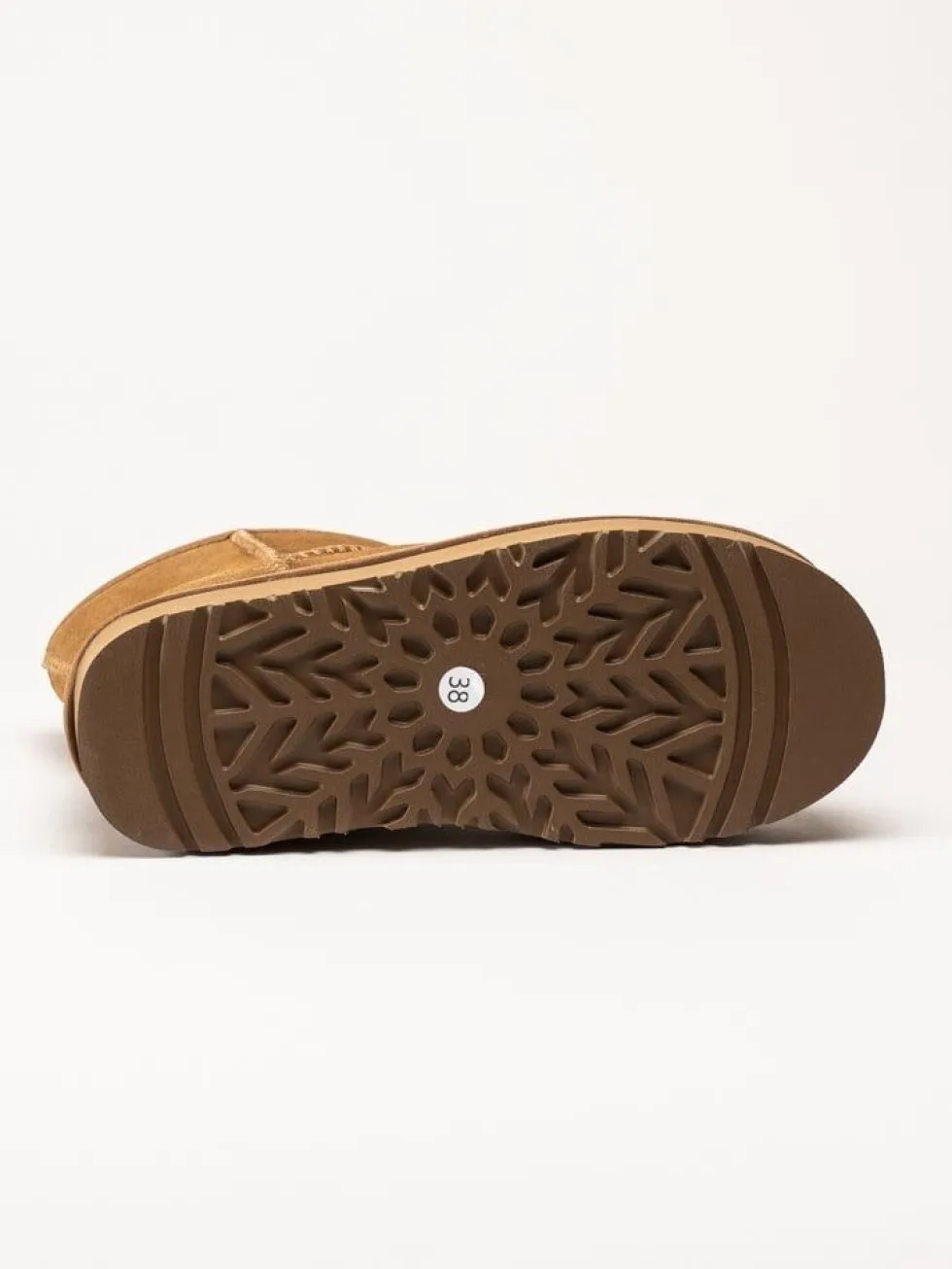 Rugged Gear - Bondi Low plateau - Ljusbruna ullfodrade boots i mocka