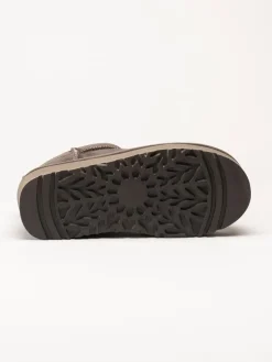 Rugged Gear - Bondi Mini plateau - Grå ullfodrade låga boots