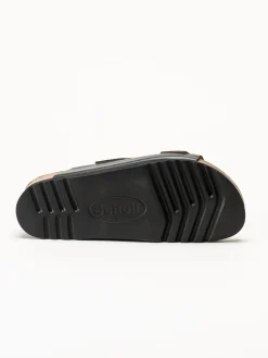Scholl - Ilary 2 Strap - Svarta sandaler i skinn