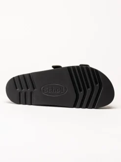 Scholl - Malerra - Khakifärgade slip in sandaler i skinn