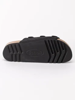 Scholl - Rio - Svarta slip in sandaler i nubuck