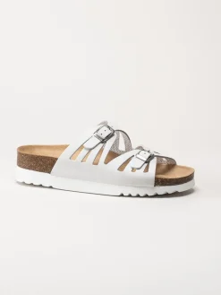 Scholl - Ystad - Off white slip in sandaler