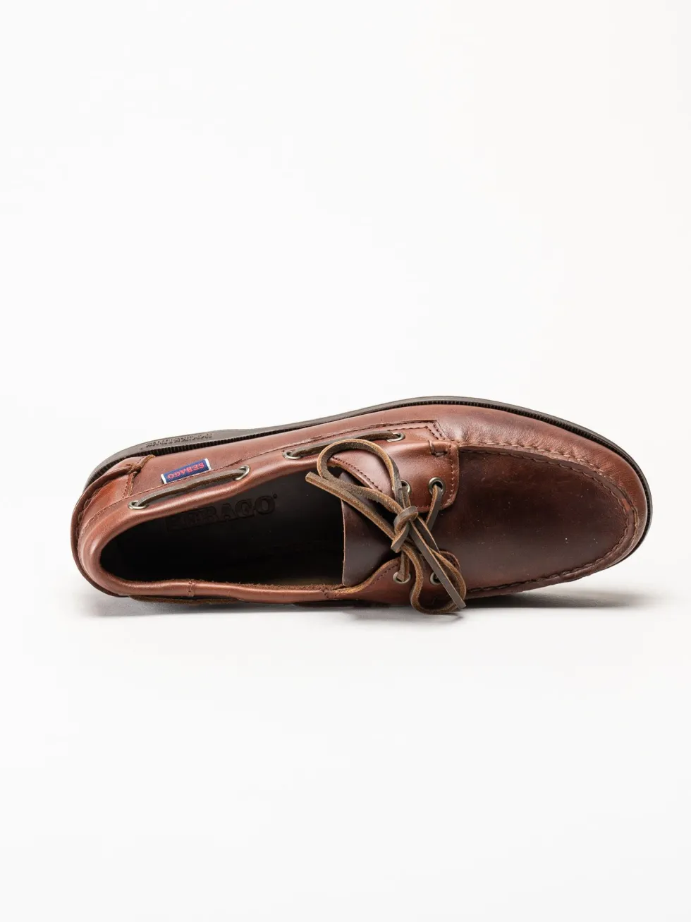 Sebago - Endeavor FGL - Mörkbruna seglarskor i skinn