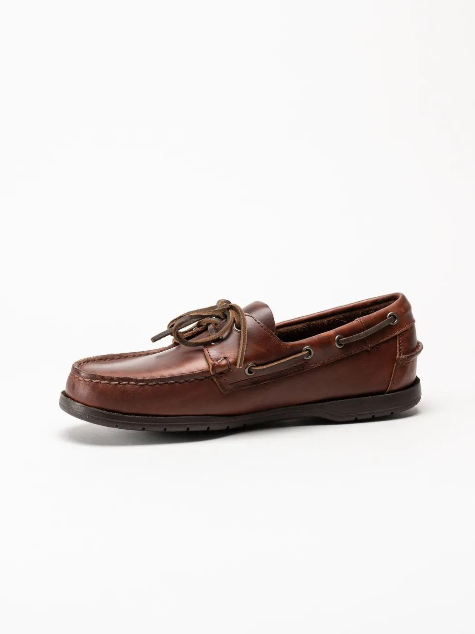 Sebago - Endeavor FGL - Mörkbruna seglarskor i skinn