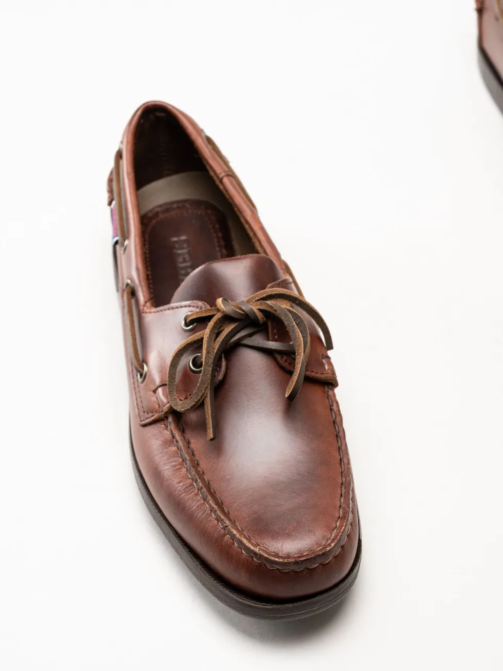 Sebago - Endeavor FGL - Mörkbruna seglarskor i skinn