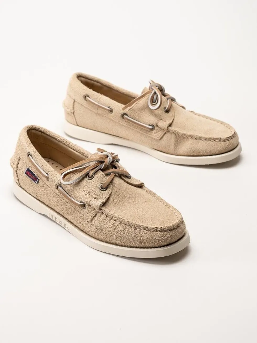 Sebago - Portland Flesh Out - Beige seglarsko i mocka