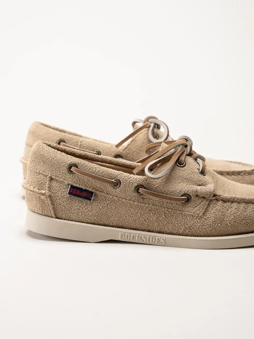 Sebago - Portland Flesh Out - Beige seglarsko i mocka
