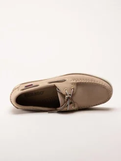 Sebago - Portland Flesh Out - Beige seglarskor i nubuck