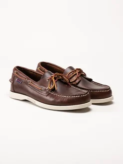 Sebago - Portland Waxed - Bruna seglarskor i vaxat skinn