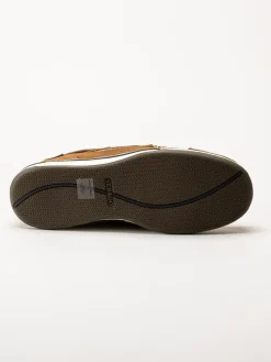 Sebago - Triton Three Eye FGL - Bruna seglarskor i oljat skinn
