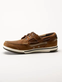 Sebago - Triton Three Eye FGL - Bruna seglarskor i oljat skinn