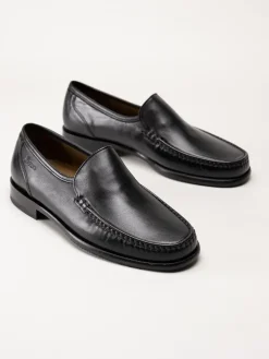 Sioux - Carol - Svarta loafers i skinn