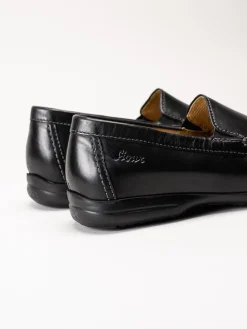 Sioux - Gion - Svarta loafers i skinn