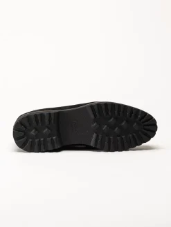Sioux - Meredith - Svarta loafers i mocka