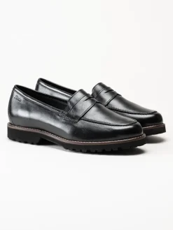 Sioux - Meredith - Svarta loafers i skinn