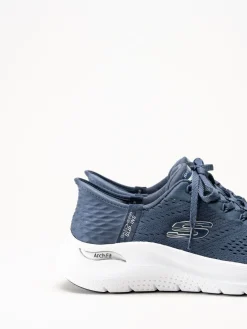 Skechers - Arch Fit 2.0 - Marinblå slip-ins sneakers i mesh