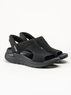Skechers - Arch Fit - Svarta slip-in sandaler
