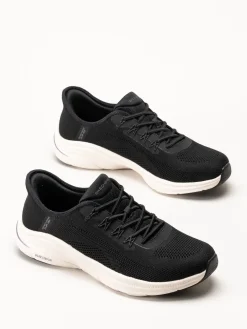 Skechers - DLux Comfort 2.0 - Svarta slip-ins sneakers