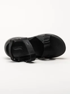Skechers - Go Walk Arch Fit - Svarta remsandaler i textil