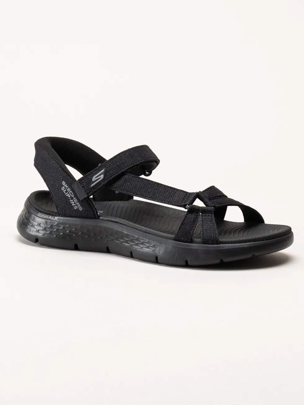 Skechers - Go Walk Flex Sandal - Svarta slip in sandaler