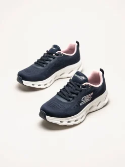 Skechers - Go Walk Glide Step 2.0 - Mörkblå sneakers i mesh