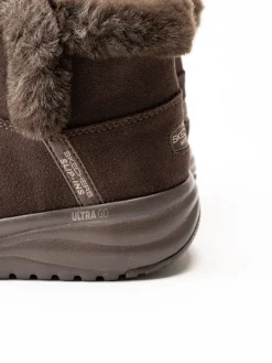 Skechers - On-The-Go Stellar - Mörkbruna boots i mocka