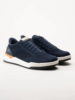 Skechers - Relaxed Fit Corliss Dorset - Mörkblå sneakers i textil