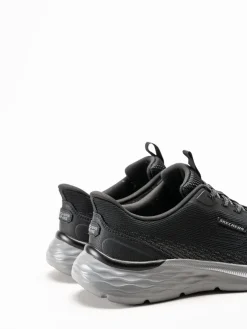 Skechers - Slip-Ins Garner - Svarta slip-ins sneakers i mesh