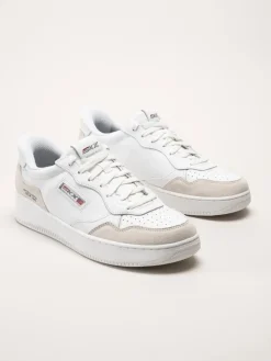 Skechers - Sport Court 2.0 - Konor - Vita sneakers i skinn