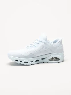Skechers - Uno Glide Step - Ljusblå slip-ins sneakers i mesh