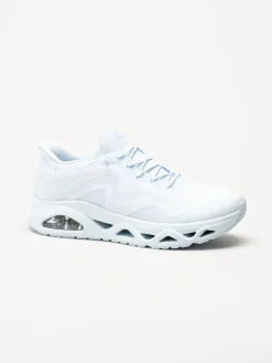 Skechers - Uno Glide Step - Ljusblå slip-ins sneakers i mesh