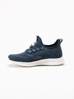 Soft Comfort - Heliett - Mörkblå sneakers i stickad textil