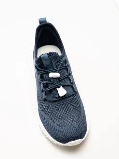Soft Comfort - Heliett - Mörkblå sneakers i stickad textil