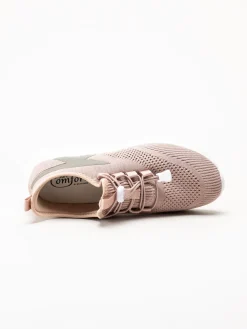 Soft Comfort - Heliett - Rosa sneakers i stickad textil
