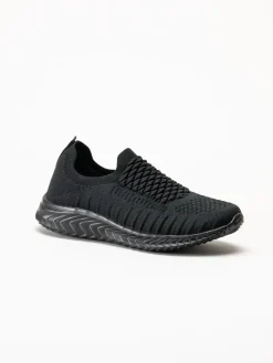 Soft Comfort - Swiss - Svarta sneakers i stickad textil