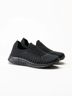 Soft Comfort - Swiss - Svarta sneakers i stickad textil