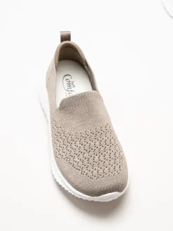 Soft Comfort - Turnpike - Beige sneakers i stickad textil