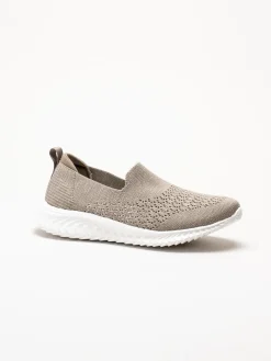 Soft Comfort - Turnpike - Beige sneakers i stickad textil