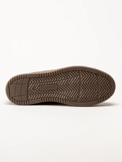 S.Oliver - Svarta sneakers med partier i mörk guldfärg