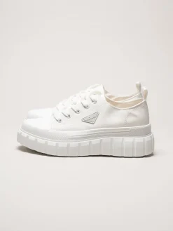 S.Oliver - Vita chunky sneakers i textil